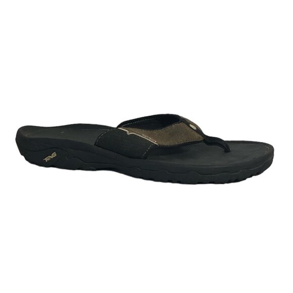 TEVA Flip Flop Sandals Men's Size US13 Brown Black 4136 Beach Sandal Shoes - Picture 12 of 12